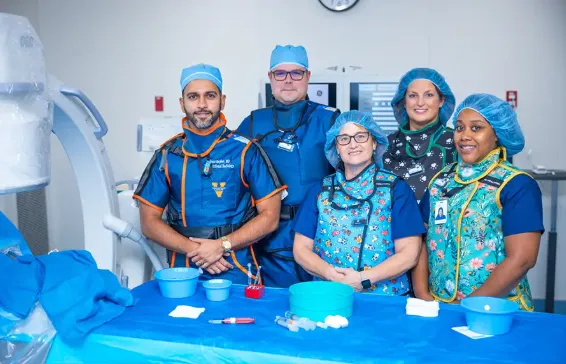 X-ray view of a knee joint showing osteoarthritis before treatment